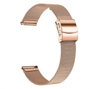 Elegante Correa de Malla de Acero Inoxidable para Garmin Vivomove/Style/HR Sport - Rosa Dorado