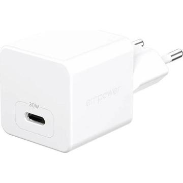 Cargador Turbo USB-C 30W Empower by PanzerGlass - Blanco