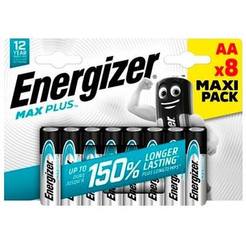 Pilas alcalinas Energizer Max Plus LR6/AA - 8 uds.