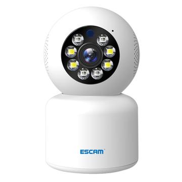 Escam PT300 Cámara de seguridad con movimiento horizontal y vertical - 1080P - Blanca