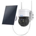 Escam QF170 Cámara de seguridad PTZ alimentada por energía solar con detección de movimiento PIR