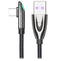 TOPK AC27 USB-C Data & Charging Cable with LCD Display - 1m - Black