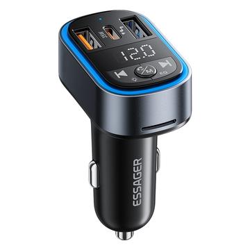 Essager ECCFM-CT0G-P Cargador de coche de 35W con transmisor FM Bluetooth - Gris