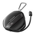Essager Power Bank de carga rápida con cable retráctil de 70cm y mosquetón - 10000mAh