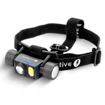 EverActive HL-2000R Linterna frontal LED recargable Force PRO - 2000 lúmenes, IPX8 - Negro