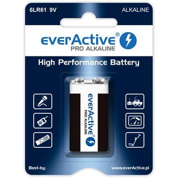 Pila alcalina EverActive Pro 6LR61/9V 550mAh