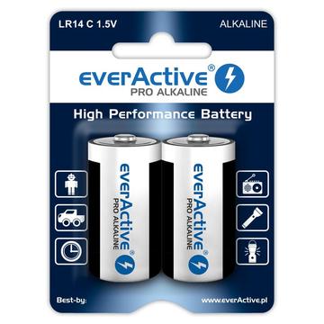 Pilas alcalinas EverActive Pro LR14/C 8000mAh - 2 uds.