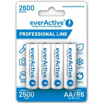 EverActive Professional Line EVHRL6-2600 Pilas recargables AA 2600mAh - 4 uds.