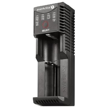 Cargador de batería universal USB-C EverActive UC-100C con función de banco de energía - Li-ion/Ni-MH/LiFePO4