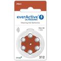 EverActive Ultrasonic 312/PR41 Pilas para audífonos - 6 uds.