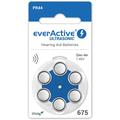Pilas para audífonos EverActive Ultrasonic 675/PR44 - 6 uds.