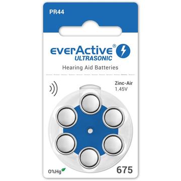 Pilas para audífonos EverActive Ultrasonic 675/PR44 - 6 uds.