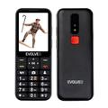 Teléfono Evolveo EasyPhone LT 4G Senior con localización GPS SOS y soporte de carga - Negro