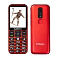 Teléfono Evolveo EasyPhone LT 4G Senior con localización GPS SOS y soporte de carga - Rojo
