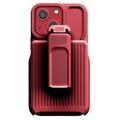 Carcasa Híbrida con Clip Serie Explorer para iPhone 14 - Rojo