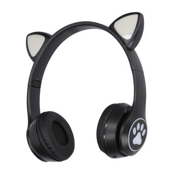 Auriculares inalámbricos para niños Extralink Cat-Ear - Negro
