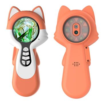 F10 Mini Microscopio Digital de Mano para Niños - Naranja