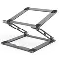 F120 Soporte de enfriamiento para computadora portátil de aleación de aluminio Soporte de escritorio plegable para computadora portátil