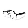 F20 Gafas Inteligentes AI con Traducción, Bluetooth Música/Llamadas - Protección Anti-Blue Light - Plata / Negro