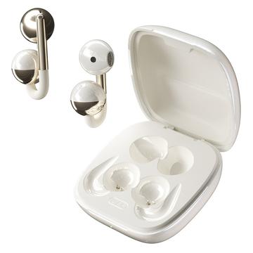F22 Clip para la oreja OWS Auriculares inalámbricos con reducción de ruido ENC y Bluetooth 6.0 - Blanco