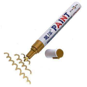 Flysea FS-110 Marcador resistente al agua para uso aficionado - Para metal, piedra, plástico y papel - Oro