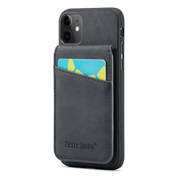 Funda Fierre Shann Híbrida con Tarjetero y Soporte para iPhone 11 - Negro