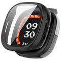 Carcasa de Plástico con Protector de Pantalla para Fitbit Ace LTE - Negro