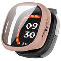 Carcasa de Plástico con Protector de Pantalla para Fitbit Ace LTE - Rosa