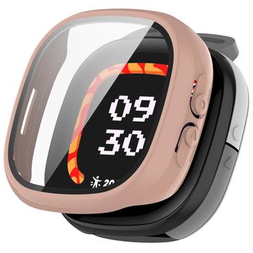 Carcasa de Plástico con Protector de Pantalla para Fitbit Ace LTE - Rosa