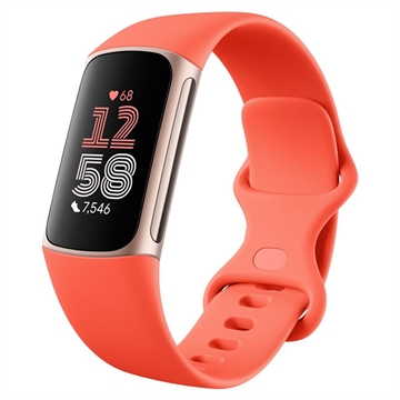 Rastreador de actividad física Fitbit Charge 6 - Coral / Oro Champagne