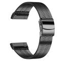 Corea de Acero Inoxidable para Fitbit Versa 3/Sense - Negro