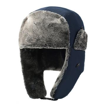 Gorro grueso de invierno con forro polar - Azul marino