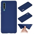 Huawei P30 Silicone Case - Flexible and Matte - Blue