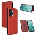 Funda con Tapa para OnePlus Ace 2V/Nord 3 - Fibra de Carbon
