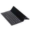 Foldable Bluetooth Keyboard and Desktop Holder - Black