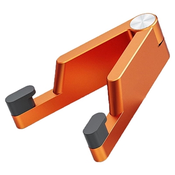Soporte plegable de aleación de aluminio para teléfonos inteligentes y tabletas de 4 a 7 pulgadas - Naranja