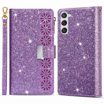 Funda Starlight Series para Samsung Galaxy S23 5G - Estilo Cartera - Púrpura