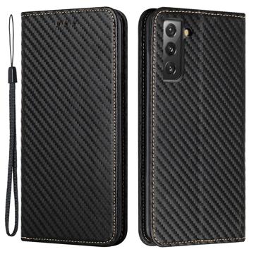 Funda Estilo Cartera para Samsung Galaxy S23+ 5G - Fibra de Carbon