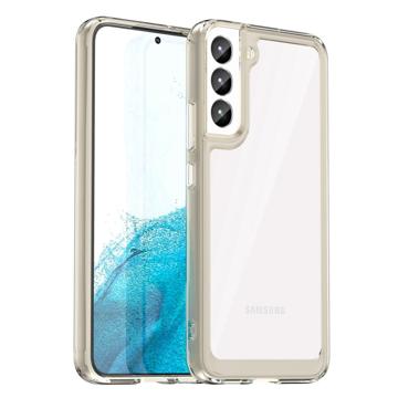 Carcasa Híbrida Anti-Choque para Samsung Galaxy S23+ 5G - Gris / Claro