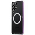 Carcasa Híbrida Magnética Electrochapada para Samsung Galaxy S23 Ultra 5G - Púrpura