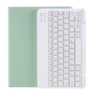 Funda con Teclado Bluetooth y Ranura para Lápiz para iPad Air 2022/2020 - Verde Claro