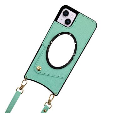 Carcasa Recubierta con Espejo Fish Tail para iPhone 14 Plus - Verde