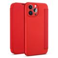 Funda con Tapa Estilo Delgado para iPhone 14 Pro - Rojo