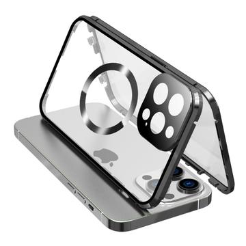 iPhone 15 Pro Max Funda de Doble Cara de Cristal Templado HD Compatible con MagSafe