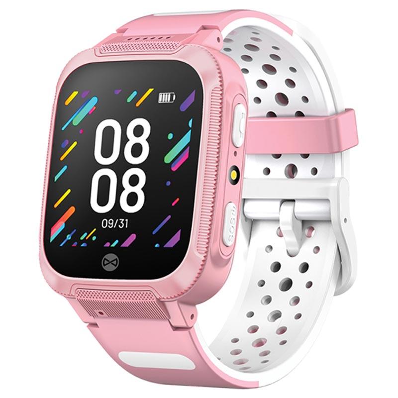 Reloj Led Niño Niña Infantil Osito Fucsia + Estuche