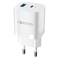 Cargador de Pared Rápido Forever GaN TC-05 - USB, USB-C - 33W