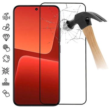 Protector de Pantalla de Cristal Templado para Asus ROG Phone 8/8 Pro - 9H - Borde Negro