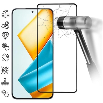 Protector de Pantalla de Cristal Templado - 9H para Honor 90 GT - Borde Negro