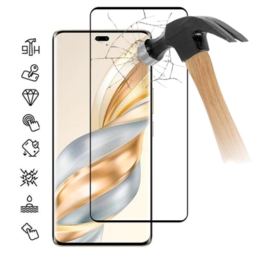Protector de Pantalla de Cristal Templado de Cobertura Completa para Honor X60 Pro - Borde Negro