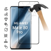 Huawei Mate 80 Pro Full Cover Protector de pantalla de vidrio templado - 9H - Borde negro